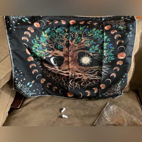 New Mysterious Tree of Life Mushroom Forest Tapestry Wall Hang Bohemian Decor - Picture 4 of 9